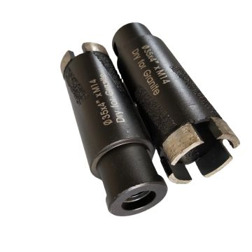 قطعات مته اصلی الماس خشک SGS OD 35mm با میله های برنجی برای گرانیت