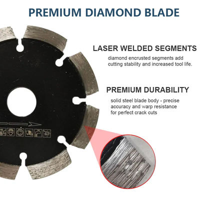 4-1/2" Tuck Point Crack Chaser Grout Repair Diamond Saw Blade برای بتن سبز، بناکاری، آجر، برش سنگ
