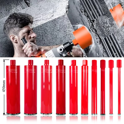 ابزار حفاری OD32-350mm قطعات حفاری هسته الماس بتون برای دیواری و بتون