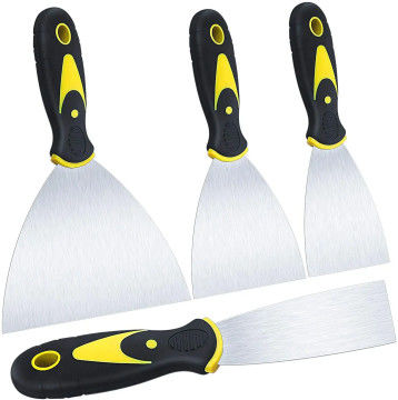 4 بسته Multi Putty چاقو کنده کننده مجموعه Spackle چاقو پریمیوم فولاد ضد زنگ رنگ کنده کننده تیغ
