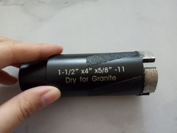قطعات مته اصلی الماس خشک SGS OD 35mm با میله های برنجی برای گرانیت