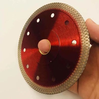 چرخ چرخ تراش کاشی پرسلن SGS 125mm X Mesh Turbo قرمز