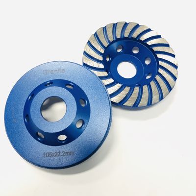 چرخ سنگزنی بتونی 4 اینچ 22.23mm Innner Hole Turbo برای سنگ مرمر گرانیت